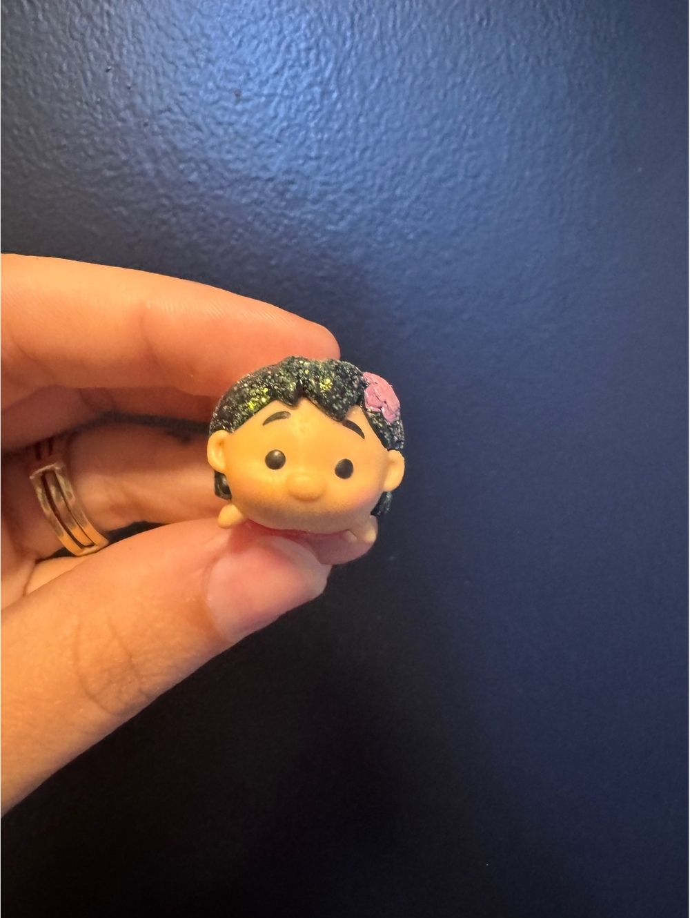 Vintage Disney Tsum Tsum Mini Figure - Lilo in Red Dress